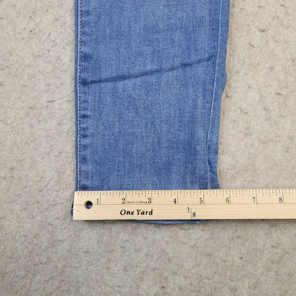 American Eagle Artist Crop Jeans Womens 2 Short Blue Next Level Stretch - Picture 12 of 13